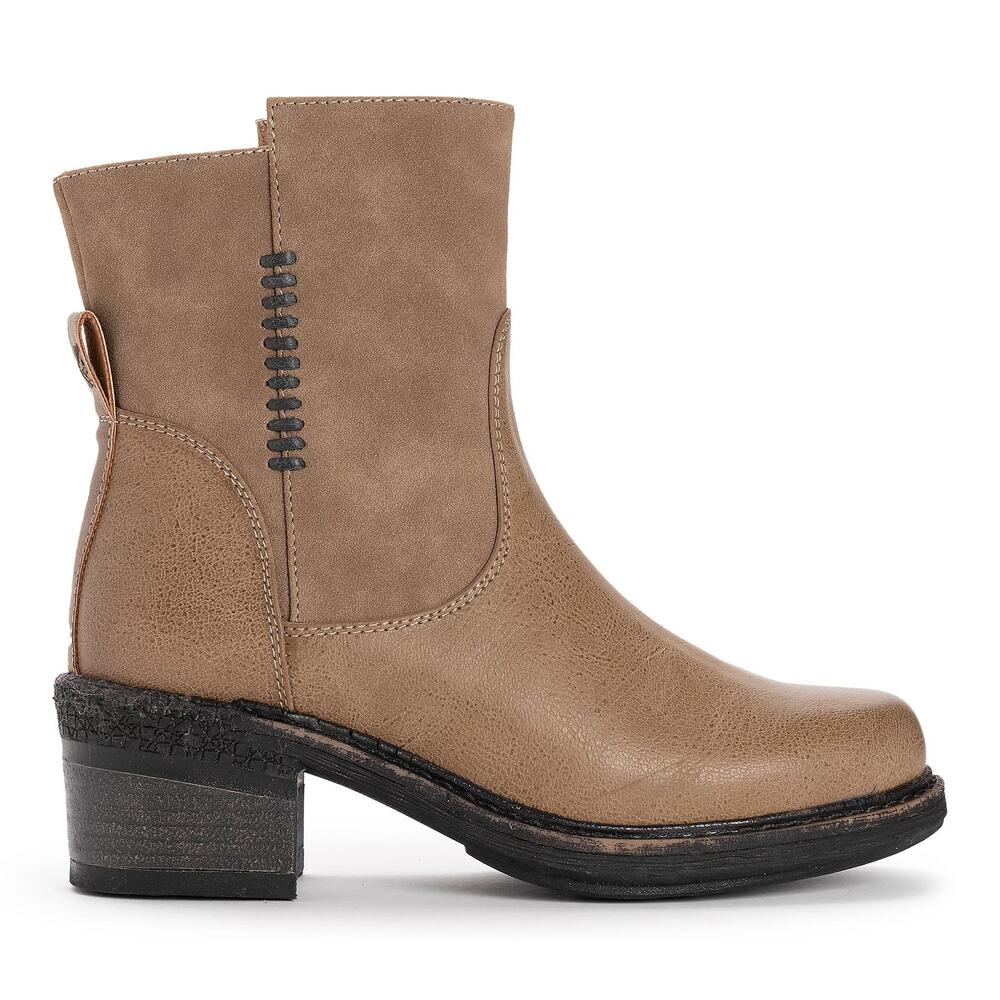 Muk Luks Womens Logger Niagara Taupe Boots‎ Size 9